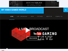 Tablet Screenshot of myvideogamesworld.com